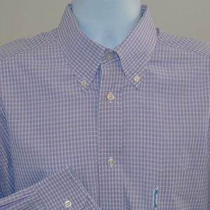 Faconnable Purple Check Dress Shirt